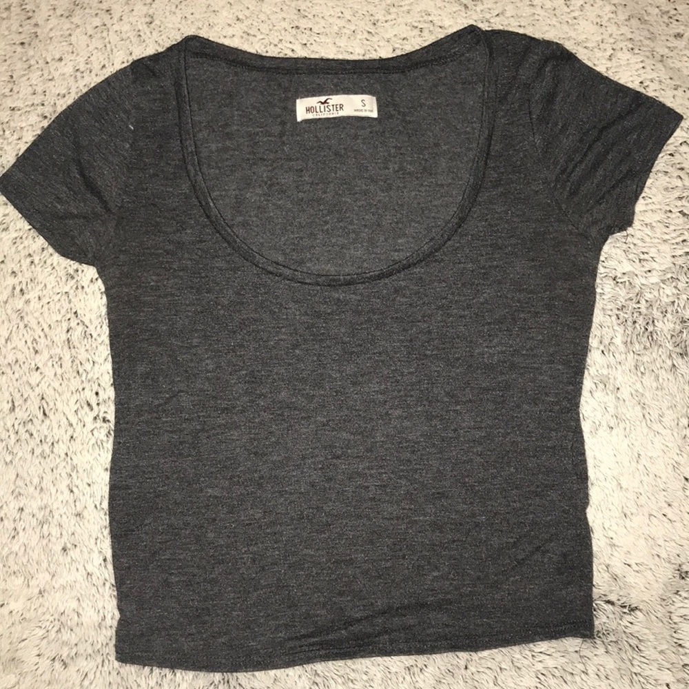 Charcoal Grey Crop Top